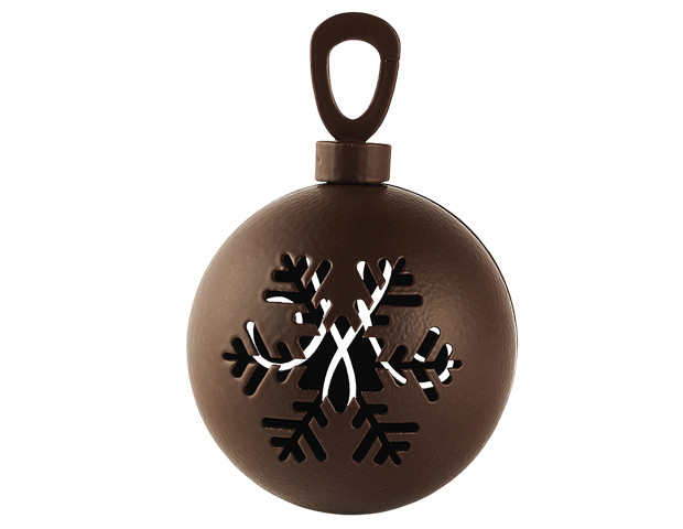 Dark chocolate Christmas ball