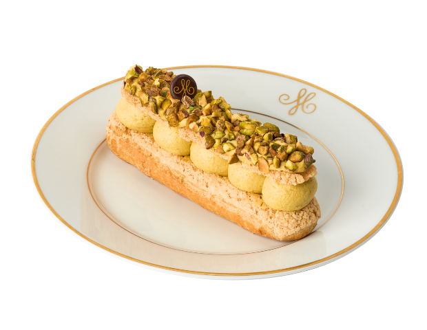 Éclair pistache-framboise