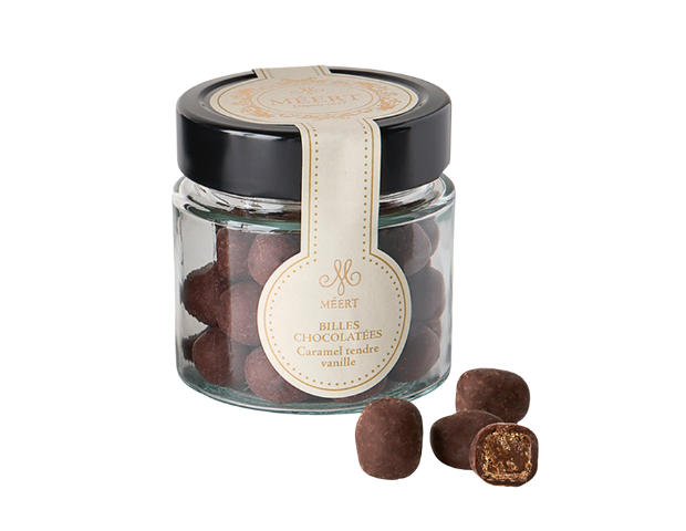 Billes chocolatées au caramel vanille (120g)